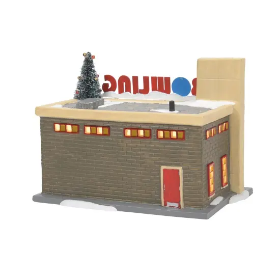 Department 56 Dept 56 Hohman Lanes Bowling Lighted Christmas Building # 6007724 Brown {3}