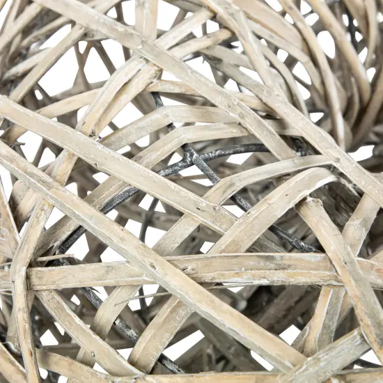 Allstate Woven Willow Artificial Wreath - 19" - Gray {4}