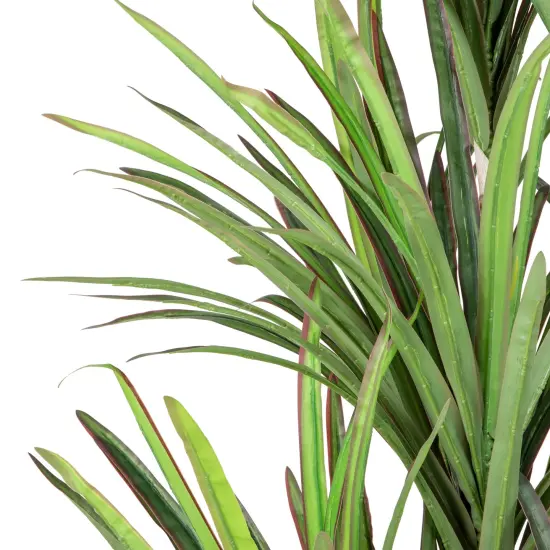 Northlight Real Touch&trade; Artificial Dracaena Marginata Plant in Black Pot - 5.5' Green {4}