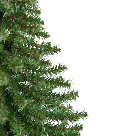 Northlight Potted Downswept Mini Village Pine Medium Artificial Christmas Tree - 18" - Unlit Green {4}