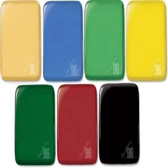 COE 96: 6" Square Spectrum Fusible Glass- 7pack {1}