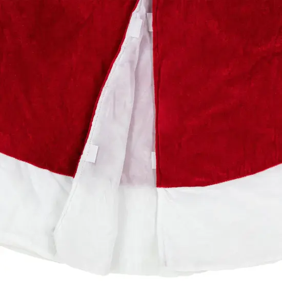 Northlight 48" Traditional Red Merry Christmas Velveteen Tree Skirt {6}