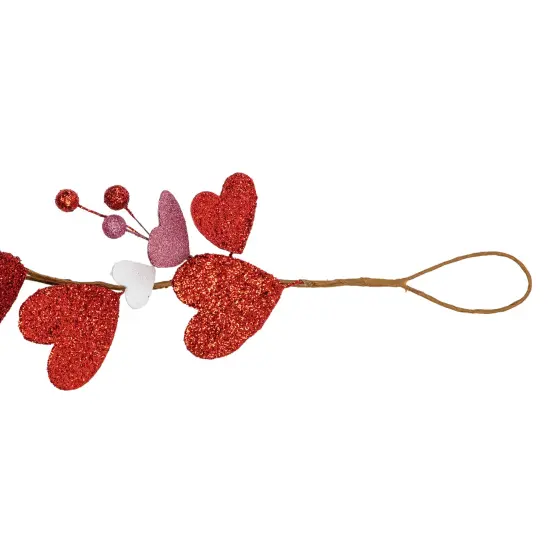 Northlight 6' Red and Pink Hearts Valentine's Day Garland, Unlit {6}