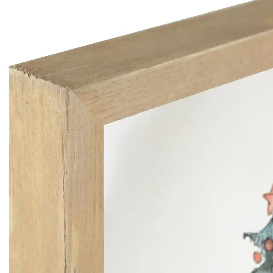 Northlight Wooden Framed "Oh Christmas Tree" Wall Art Decoration - 20" White {5}