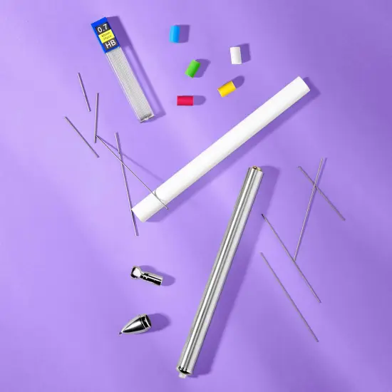 Makerflo Mechanical Pencil Lead Refill 0.7mm Set of 12 | 288 Pcs 24 Refills Per Tube Break Resistant School Supplies and Art Drawing Pencil Refills for Kids Classrooms Teachers & Office {3}