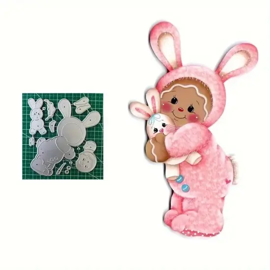 Designer Metal Easter Bunny Cutting Dies 12 Piece Set {1}