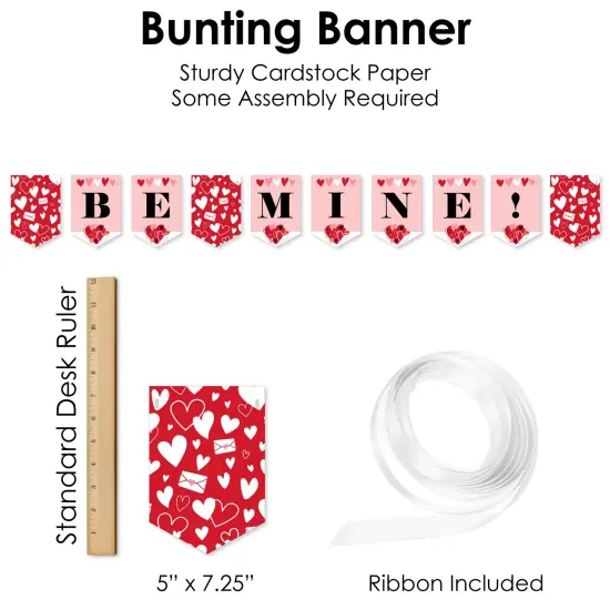 Big Dot of Happiness Happy Valentine&rsquo;s Day - Valentine Hearts Party Supplies Decoration Kit - Decor Galore Party Pack - 51 Pieces {7}