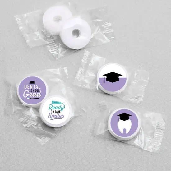 Big Dot of Happiness Dental School Grad - Dentistry and Hygienist Graduation Party Round Sticker Favors - Labels Fits Chocolate Candy (1 sheet of 108) {4}