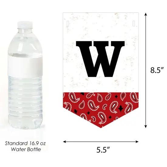 Big Dot of Happiness Western Hoedown - Wild West Cowboy Party Bunting Banner - Party Decorations - Wild West Hoedown {4}