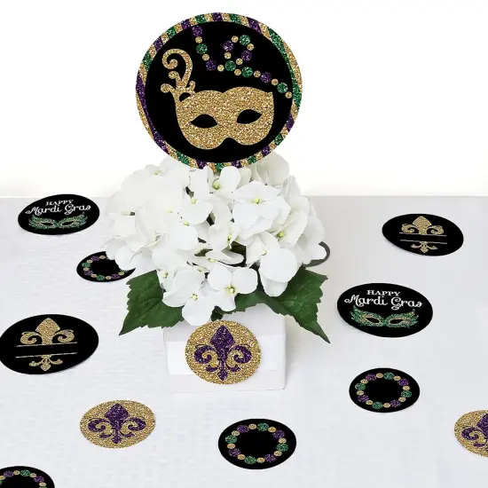 Big Dot of Happiness Mardi Gras - Masquerade Party Giant Circle Confetti - Party Decorations - Large Confetti 27 Count {7}