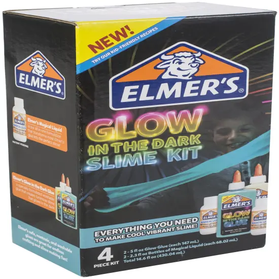 Elmer's Slime Kit W/Magical Liquid-Glow In The Dark {3}