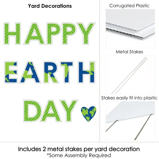 Big Dot of Happiness Happy Earth Day - Yard Sign Outdoor Lawn Decorations - Save the Planet Yard Signs - Happy Earth Day {6}