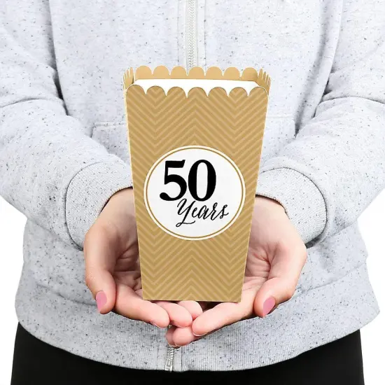 Big Dot of Happiness We Still Do - 50th Wedding Anniversary Party Favor Popcorn Treat Boxes - Set of 12 {6}
