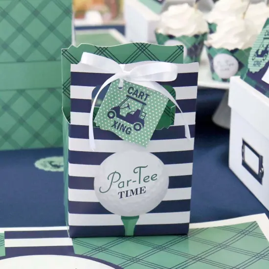 Big Dot of Happiness Par-Tee Time - Golf - Birthday or Retirement Party Favor Boxes - Set of 12 {7}