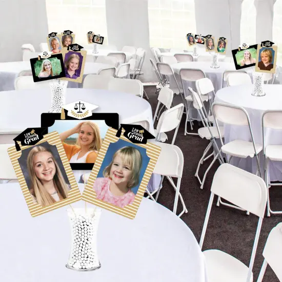 Big Dot of Happiness Law School Grad - Future Lawyer Graduation Party Picture Centerpiece Sticks - Photo Table Toppers - 15 Pieces {4}