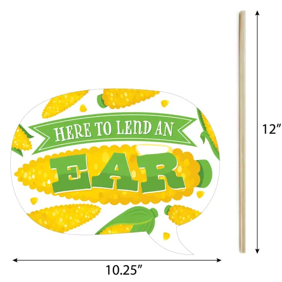 Big Dot of Happiness It's Corn - Fall Harvest Party Photo Booth Props Kit - 20 Count {7}