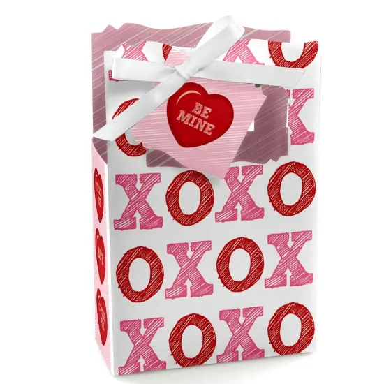 Big Dot of Happiness Conversation Hearts - Valentine's Day Party Favor Boxes - Set of 12 {1}