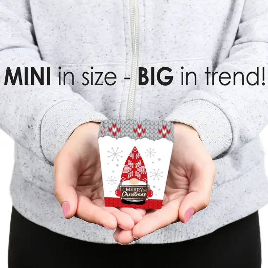 Big Dot of Happiness Christmas Gnomes - Party Mini Favor Boxes - Holiday Party Treat Candy Boxes - Set of 12 {6}