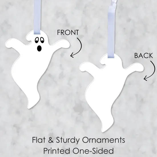 Big Dot of Happiness Spooky Ghost - Halloween Party Decorations - Tree Ornaments - Set of 12 {7}