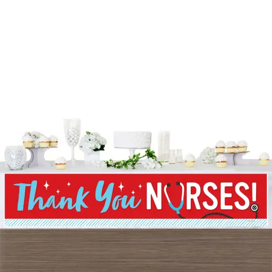 Big Dot of Happiness Thank You Nurses - Nurse Appreciation Week Decorations Party Banner {4}
