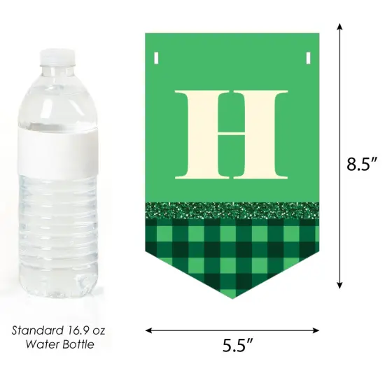 Big Dot of Happiness Irish Birthday - Shamrock Birthday Party Bunting Banner - Birthday Party Decorations - Happy Birthday {4}