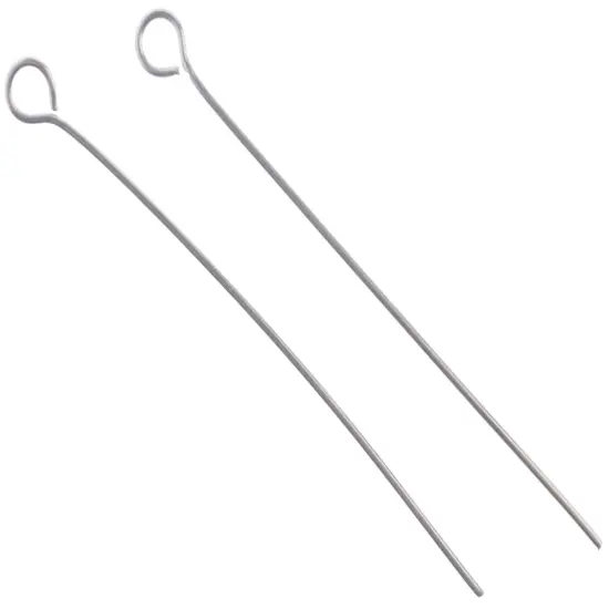 John Bead Stainless Steel Eye Pins 100/Pkg-40mm {3}