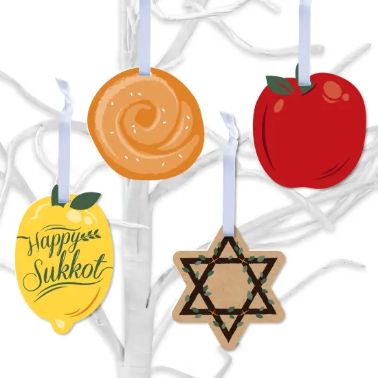 Big Dot of Happiness Sukkot - Sukkah Holiday Decorations - Tree Ornaments - Set of 12 {1}