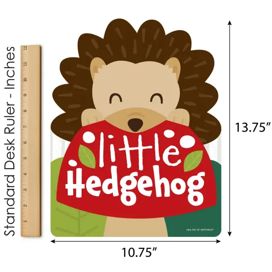 Big Dot of Happiness Forest Hedgehogs - Outdoor Lawn Sign - Woodland Birthday Party or Baby Shower Yard Sign - 1 Piece {6}