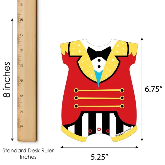 Big Dot of Happiness Carnival - Step Right Up Circus - Picture Bingo Cards and Markers - Carnival Themed Baby Shower Shaped Bingo Game - Set of 18 {6}