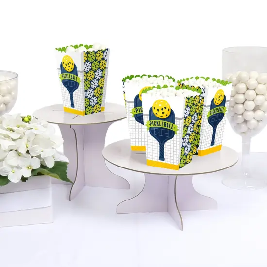 Big Dot of Happiness Let&rsquo;s Rally - Pickleball - Birthday or Retirement Party Favor Popcorn Treat Boxes - Set of 12 {4}