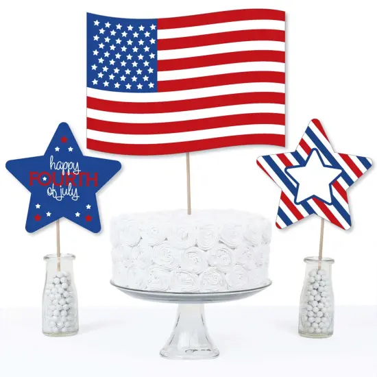 Big Dot of Happiness 4th of July - Independence Day Centerpiece Sticks - Table Toppers - Set of 15 {4}