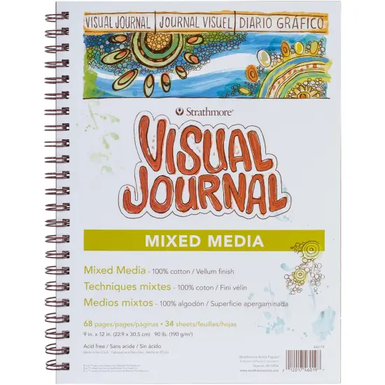 Strathmore Visual Journal Mixed Media Vellum 9"X12"-34 Sheets {1}