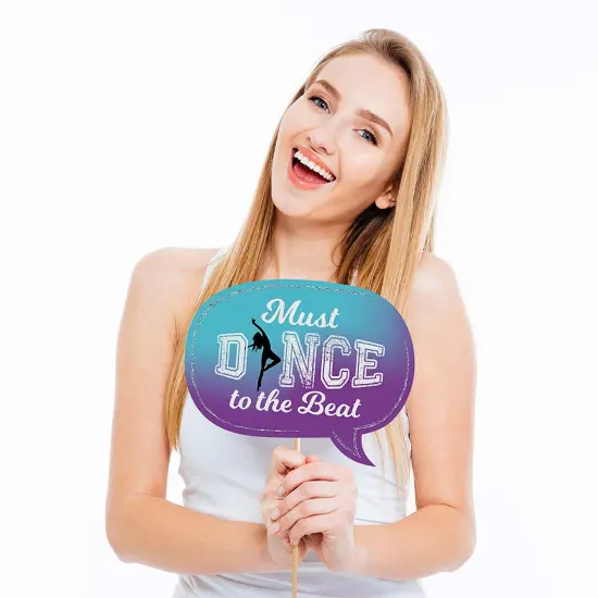 Big Dot of Happiness Must Dance to the Beat - Dance - Birthday Party or Dance Party Photo Booth Props Kit - 20 Count {4}