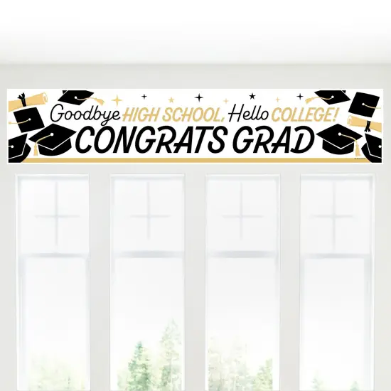 Big Dot of Happiness Hello College Graduation Party Decorations Party Banner {6}