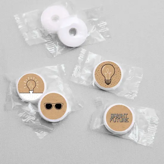 Big Dot of Happiness Bright Future - Graduation Round Candy Sticker Favors - Labels Fits Chocolate Candy (1 sheet of 108) {4}