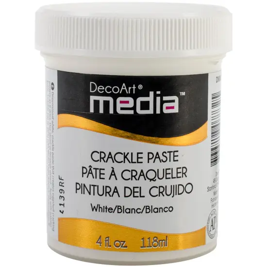 DecoArt Media Crackle Paste 4oz-White {2}