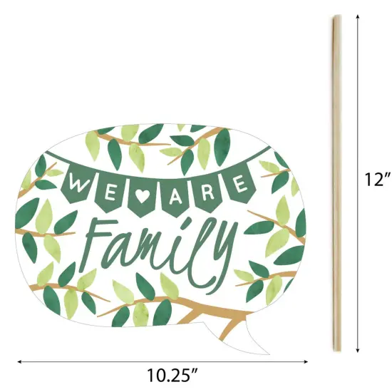 Big Dot of Happiness Family Tree Reunion - Family Gathering Party Photo Booth Props Kit - 20 Count {7}