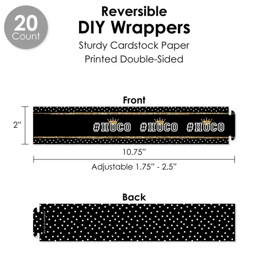 Big Dot of Happiness HOCO Dance - Homecoming Favors and Cupcake Kit - Fabulous Favor Party Pack - 100 Pieces {4}