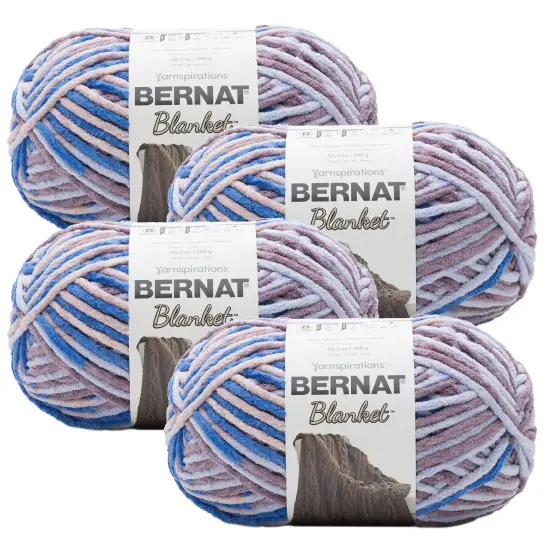 (Pack of 4) Bernat Blanket Big Ball Yarn-Dappled Showers {1}