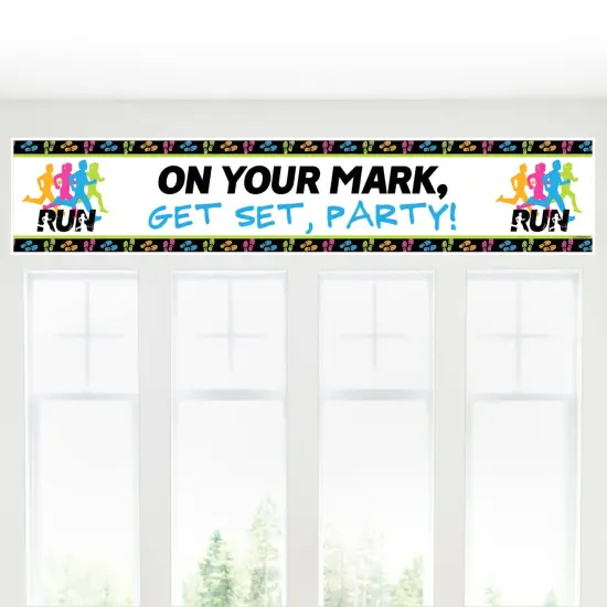 Big Dot of Happiness Set the Pace - Running - Track, Cross Country or Marathon Party Decorations Party Banner {6}
