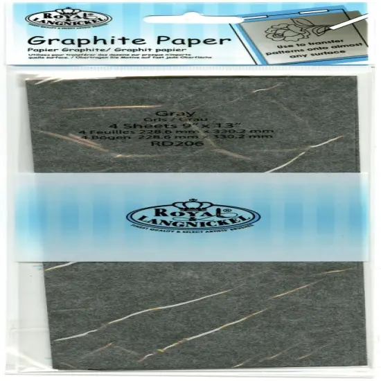 Royal & Langnickel(R) Grey Transfer Paper-9"X13" 4/Pkg {1}