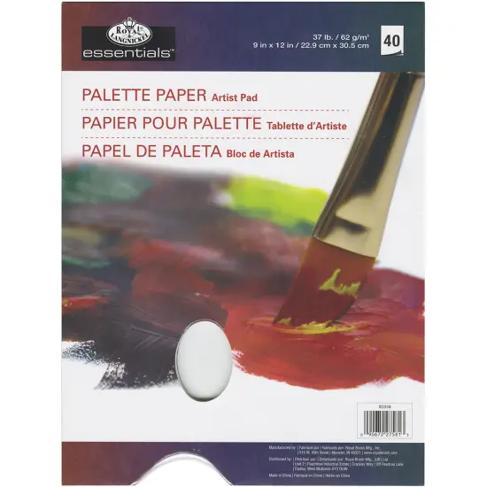 Royal Langnickel essentials(TM) Palette Artist Paper Pad-9"X12", 40 Sheets {1}