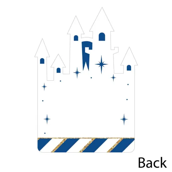 Big Dot of Happiness Royal Prince Charming - Shaped Thank You Cards - Baby Shower or Birthday Party Thank You Note Cards with Envelopes - Set of 12 {6}