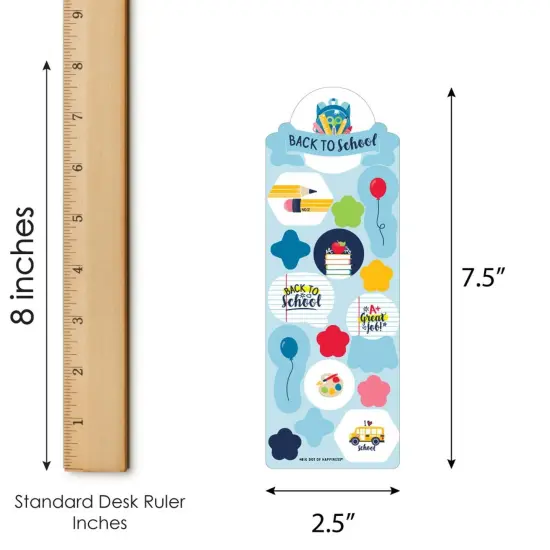 Big Dot of Happiness Back to School - First Day of School Classroom Decorations Favor Kids Stickers - 16 Sheets - 256 Stickers {4}