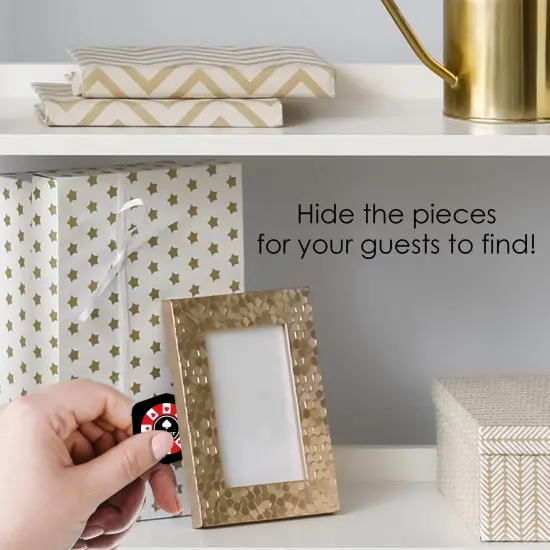 Big Dot of Happiness Las Vegas - Casino Party Scavenger Hunt - 1 Stand and 48 Game Pieces - Hide and Find Game {4}