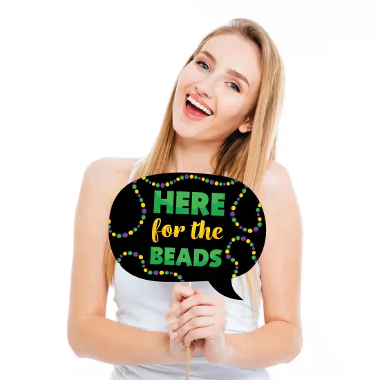 Big Dot of Happiness Colorful Mardi Gras Mask - Masquerade Party Photo Booth Props Kit - 20 Count {4}