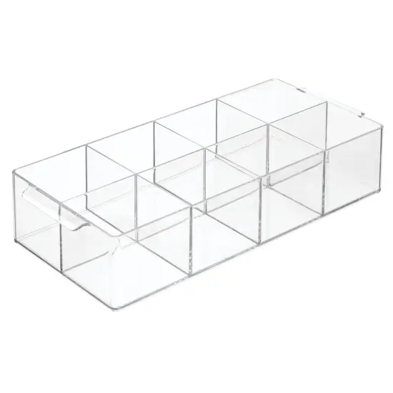 mDesign Plastic Tea Storage Organizer Caddy Tote, 8 Sections {4}