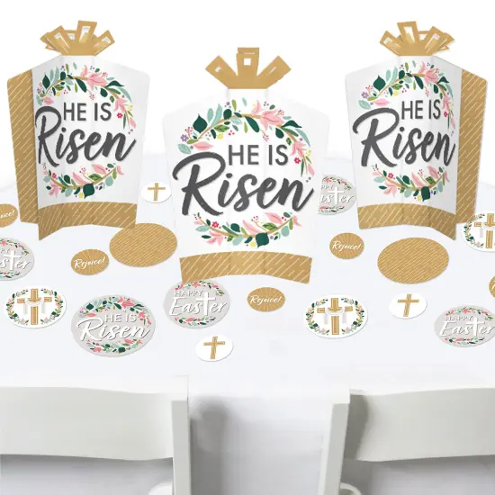 Big Dot of Happiness Religious Easter - Christian Holiday Party Decor and Confetti - Terrific Table Centerpiece Kit - Set of 30 {1}