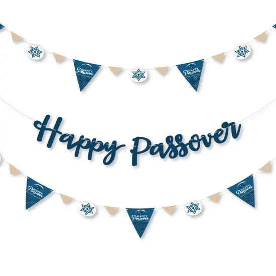 Big Dot of Happiness Happy Passover - Pesach Party Letter Banner Decoration - 36 Banner Cutouts and Happy Passover Banner Letters {1}
