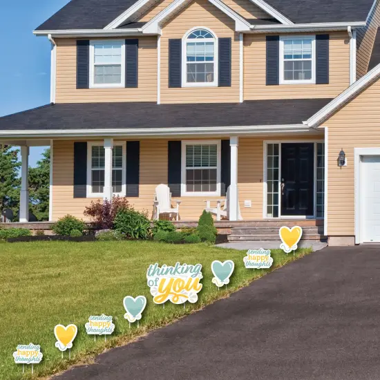 Big Dot of Happiness Thinking of You - Yard Sign and Outdoor Lawn Decorations - Just Because Yard Signs - Set of 8 {3}